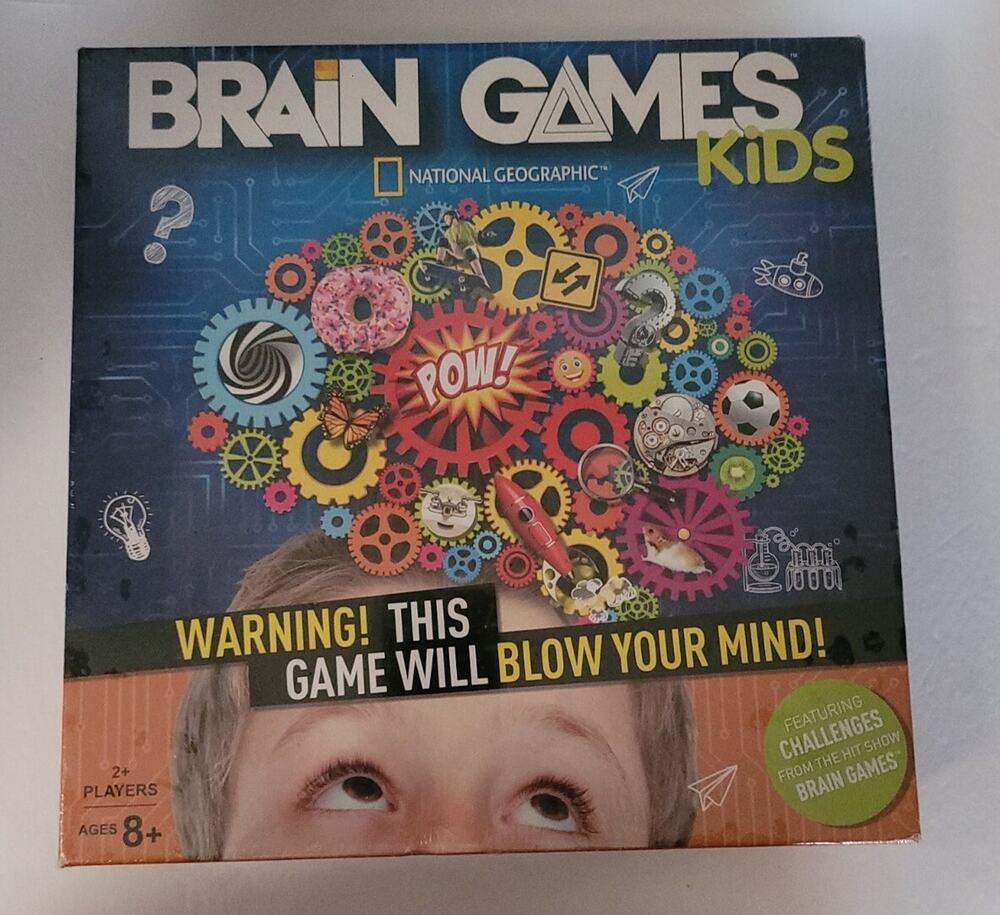Brain Games Kids National Geographic Board Game New Sealed